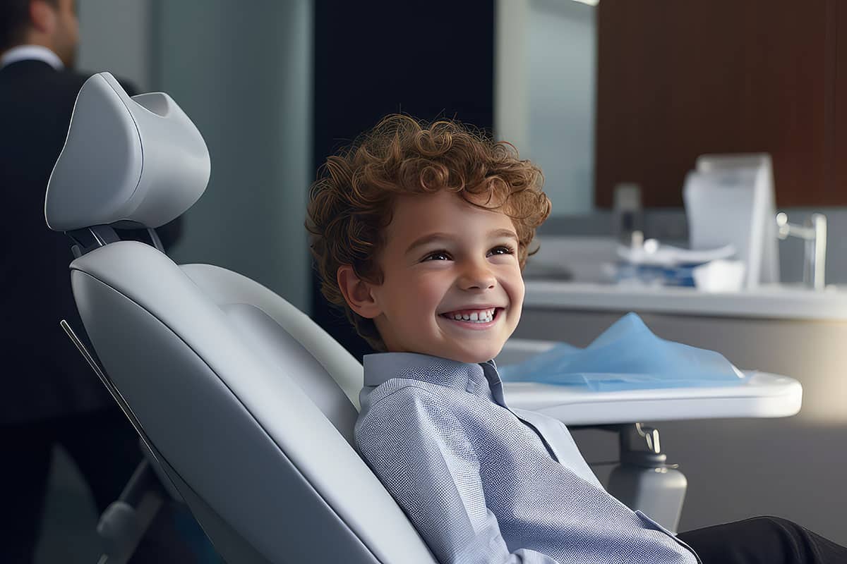 nitrous oxide helps a child stay happy and calm at the pediatric dentist