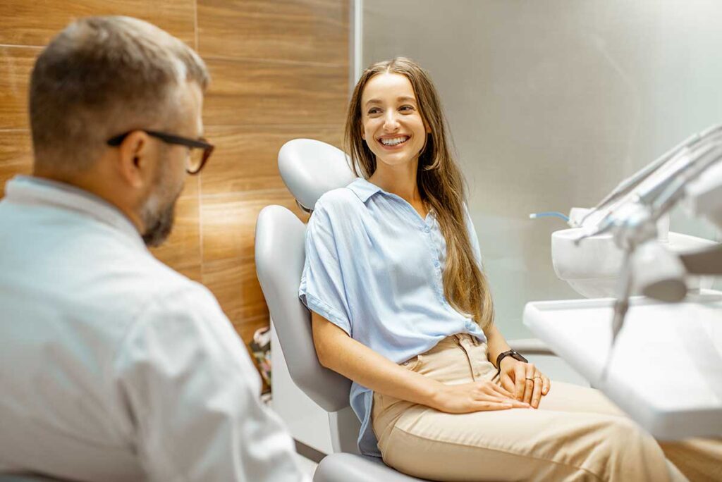 a dental patient has a positive experience during a visit